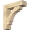 Ekena Millwork Merced Block Rough Sawn Bracket w/ Offset Brace, Douglas Fir, 6"W x 22"D x 22"H BKT0604X22X22MRC05RDF - alternate 1